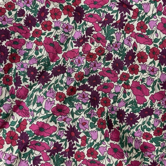 J. Crew Perfect Shirt in Liberty Fuchsia Floral Size 10 - Career 100% Cotton - Picture 3 of 7